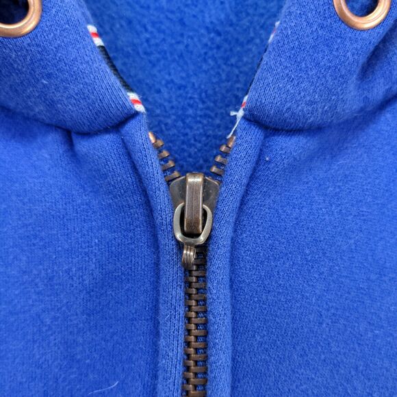 Ciano Farmer Men's Full Zip Hoodie Sweatshirt 3XL Long Sleeve Blue Embroidered - Picture 9 of 15